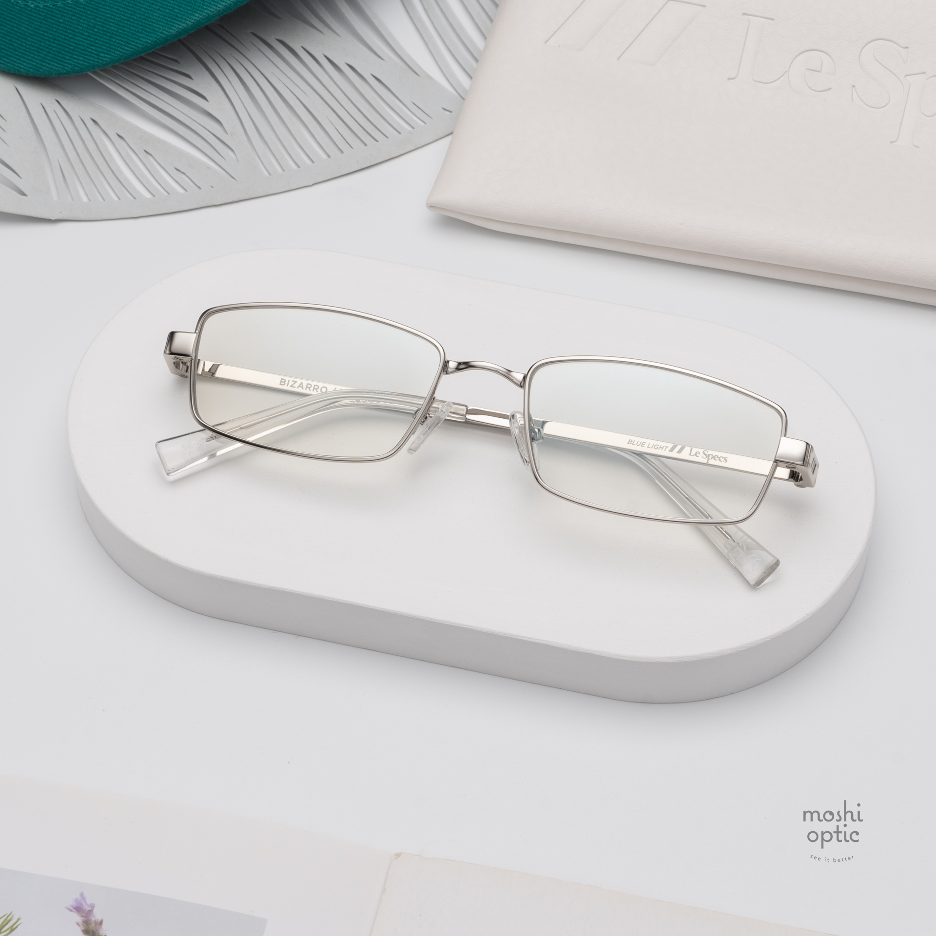 แว่นกันแดด Le Specs LBL2550336 BIZARRO Silver Blue Light