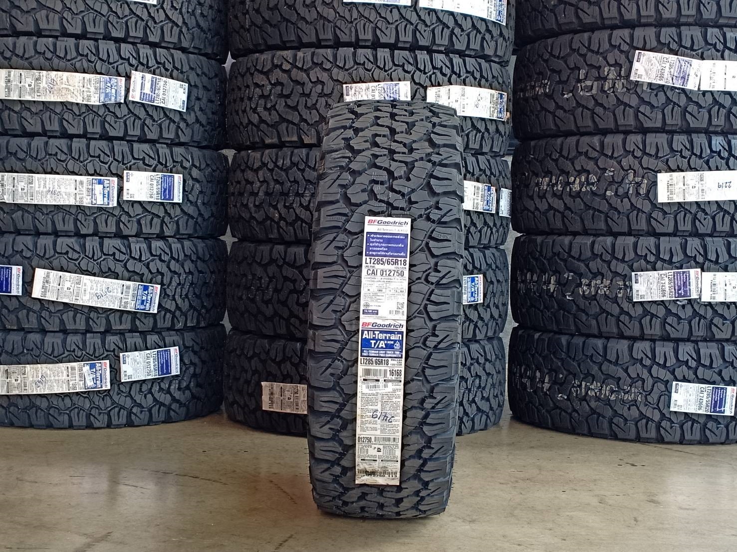 มาใหม่ BF GOODRICH KO2 285/65-18 ปี19 ยางใหม่ จาก USA ตัวหนังสือขาว