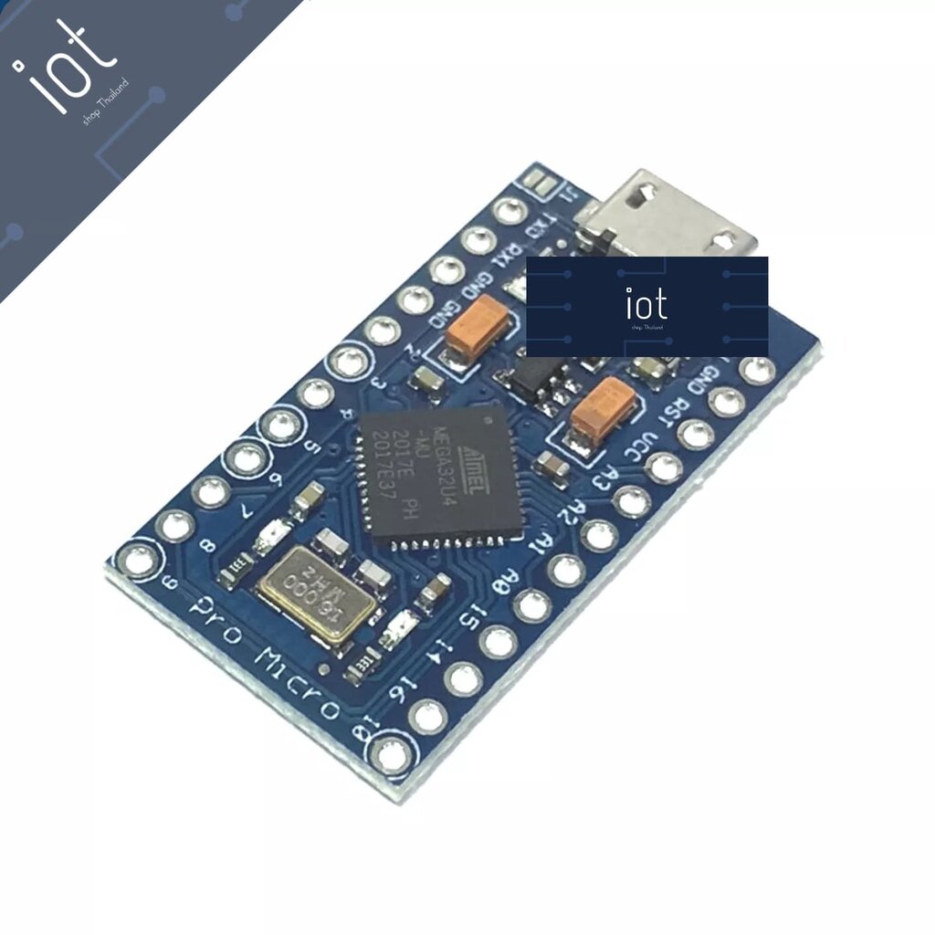 บอร์ด Pro Micro ATmega32U4 3.3V/8MHz