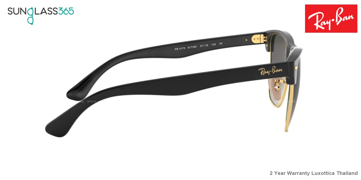 Ray-Ban RB4175 877/M3 DEMI GLOSS BLACK Grey Gradient Dark Grey - Pola