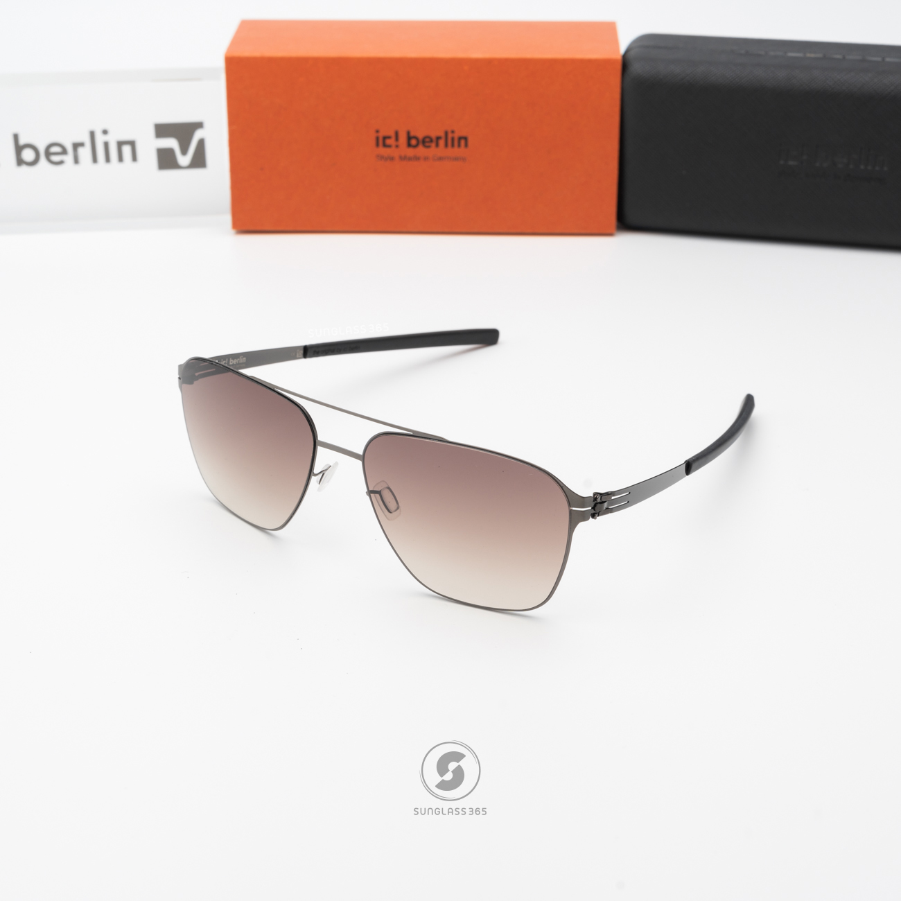 แว่นกันแดด IC BERLIN Jonathan I. Large Gunmetal