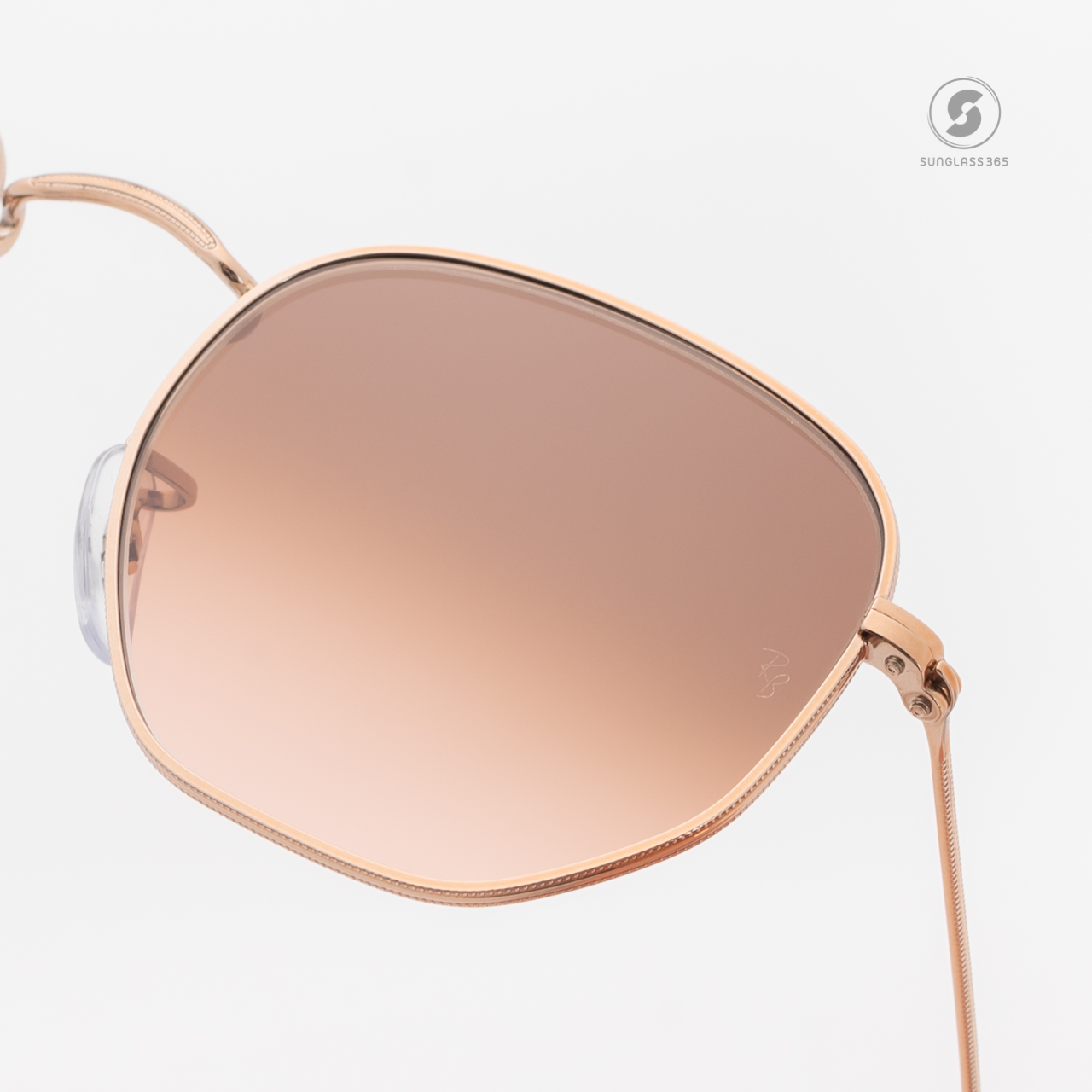 RayBan RB3548N 9069A5 Hexagonal Pink Gradient Brown