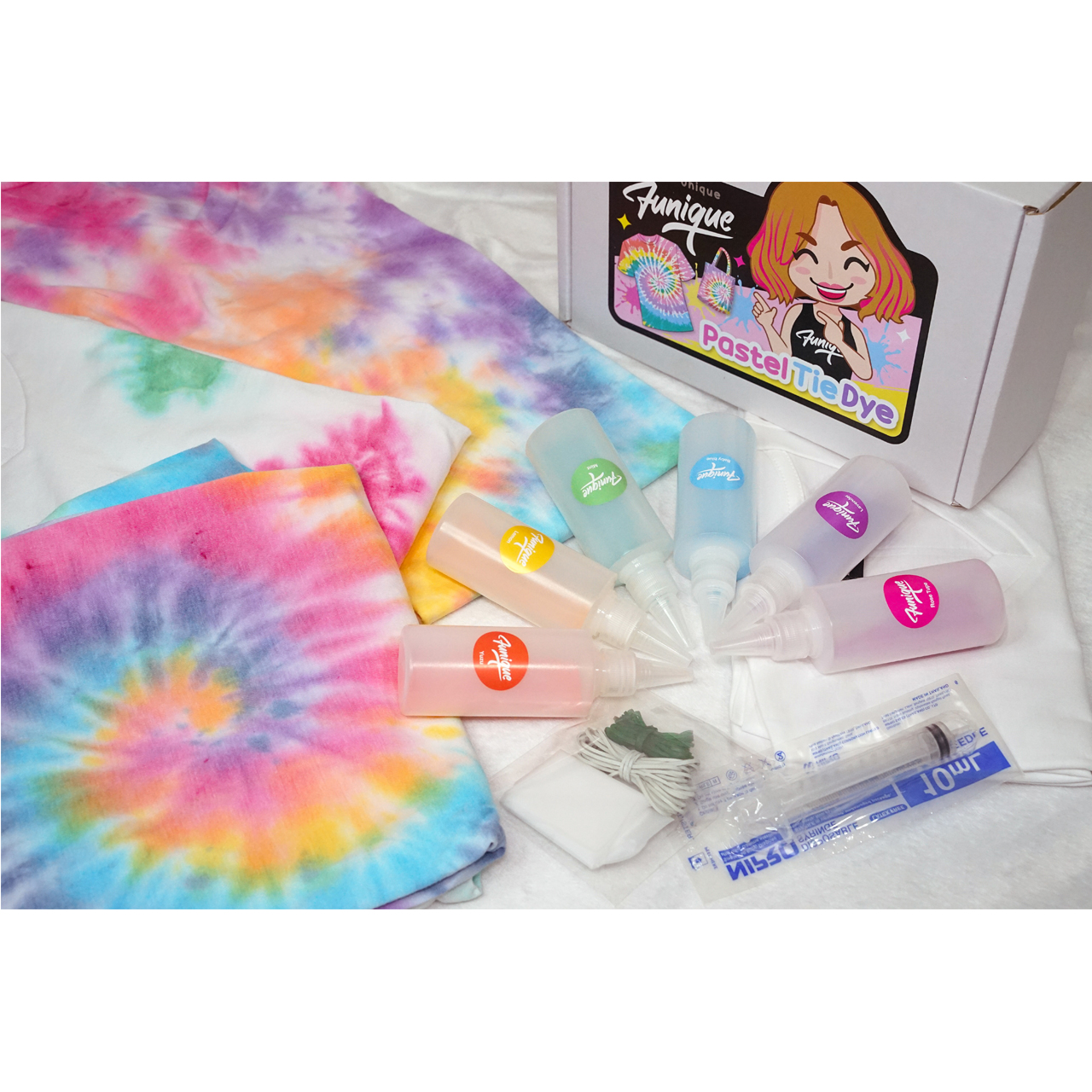 ชุดมัดย้อมพาสเทล Pastel Tie Dye ออกแบบเสื้อผ้า สีหวานสดใส ตามจิตนาการ