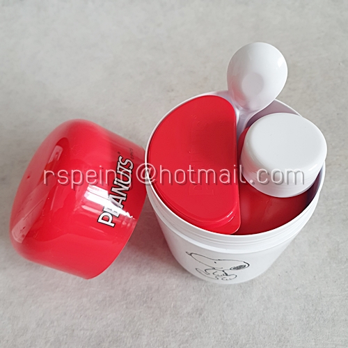 ชุดกล่องอาหารเช้า ชาร์ลี บราวน์ และสนูปปี้ สีแดง-ขาว พร้อมกล่อง