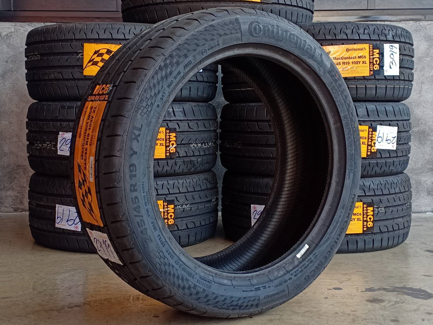 CONTINENTAL 245/45R19 CONTACT MC6 102Y XL MADE IN MALAYSIA