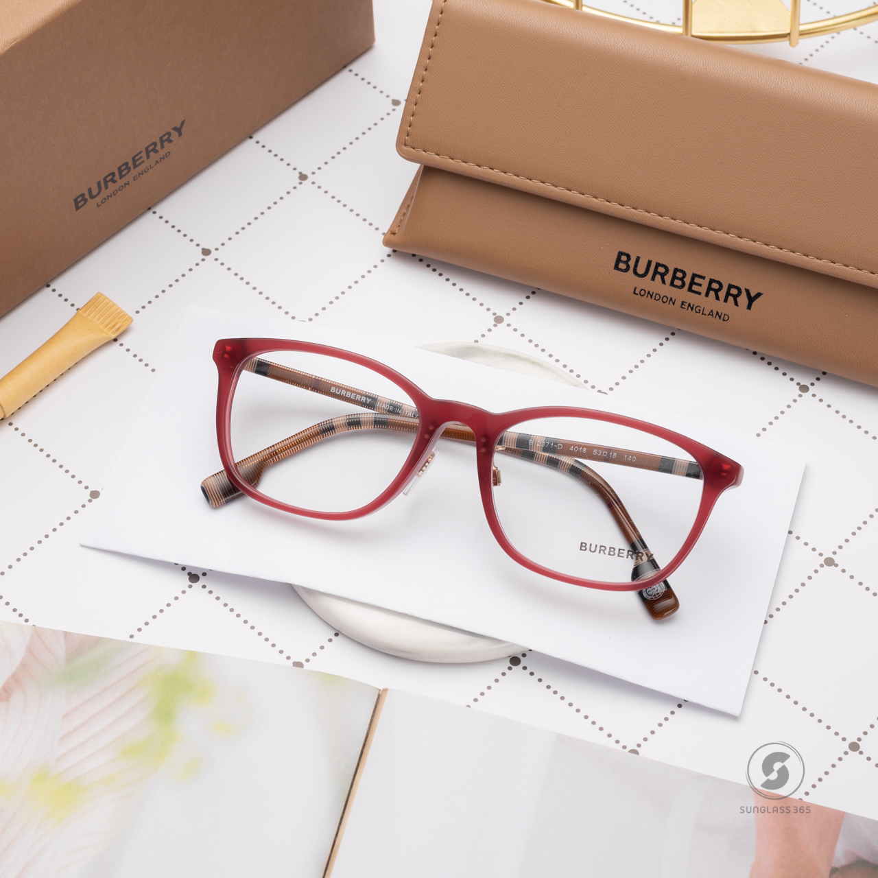 BURBERRY BE2371U 4018 Bordeaux