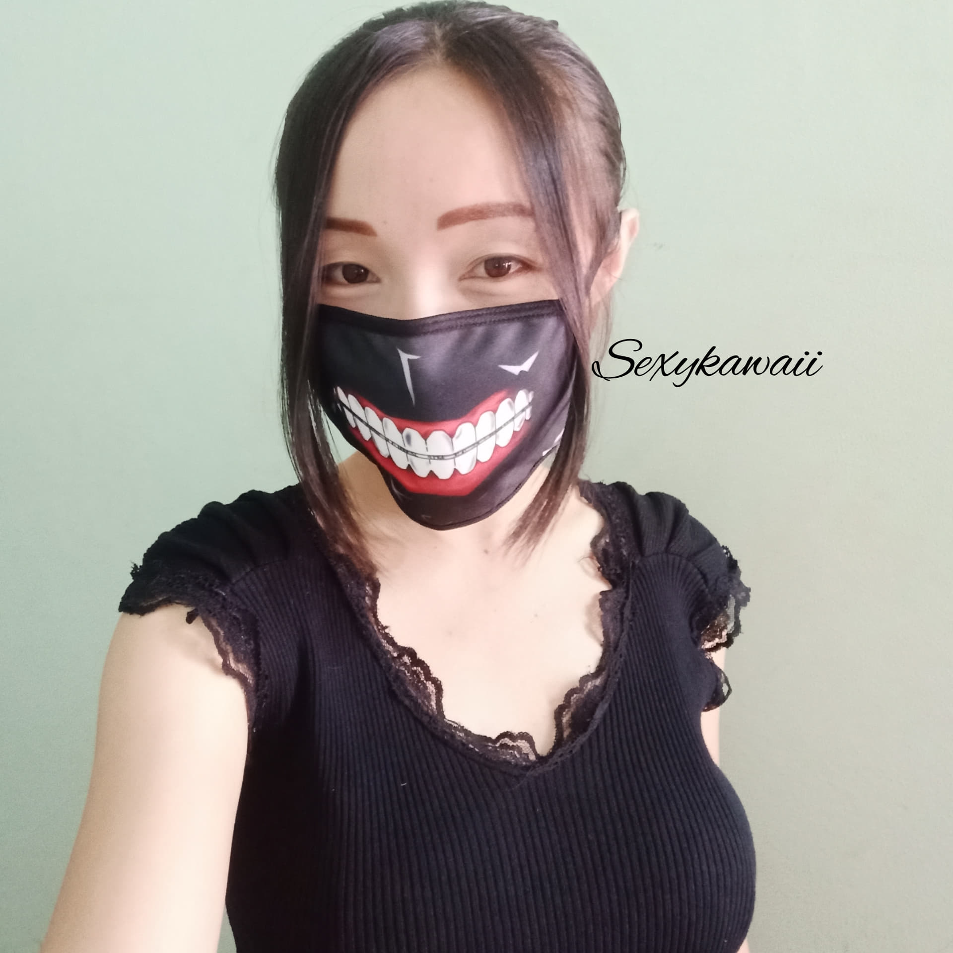 หน้ากากผ้า Tokoy Ghoul หน้ากากคาเนกิ เคน