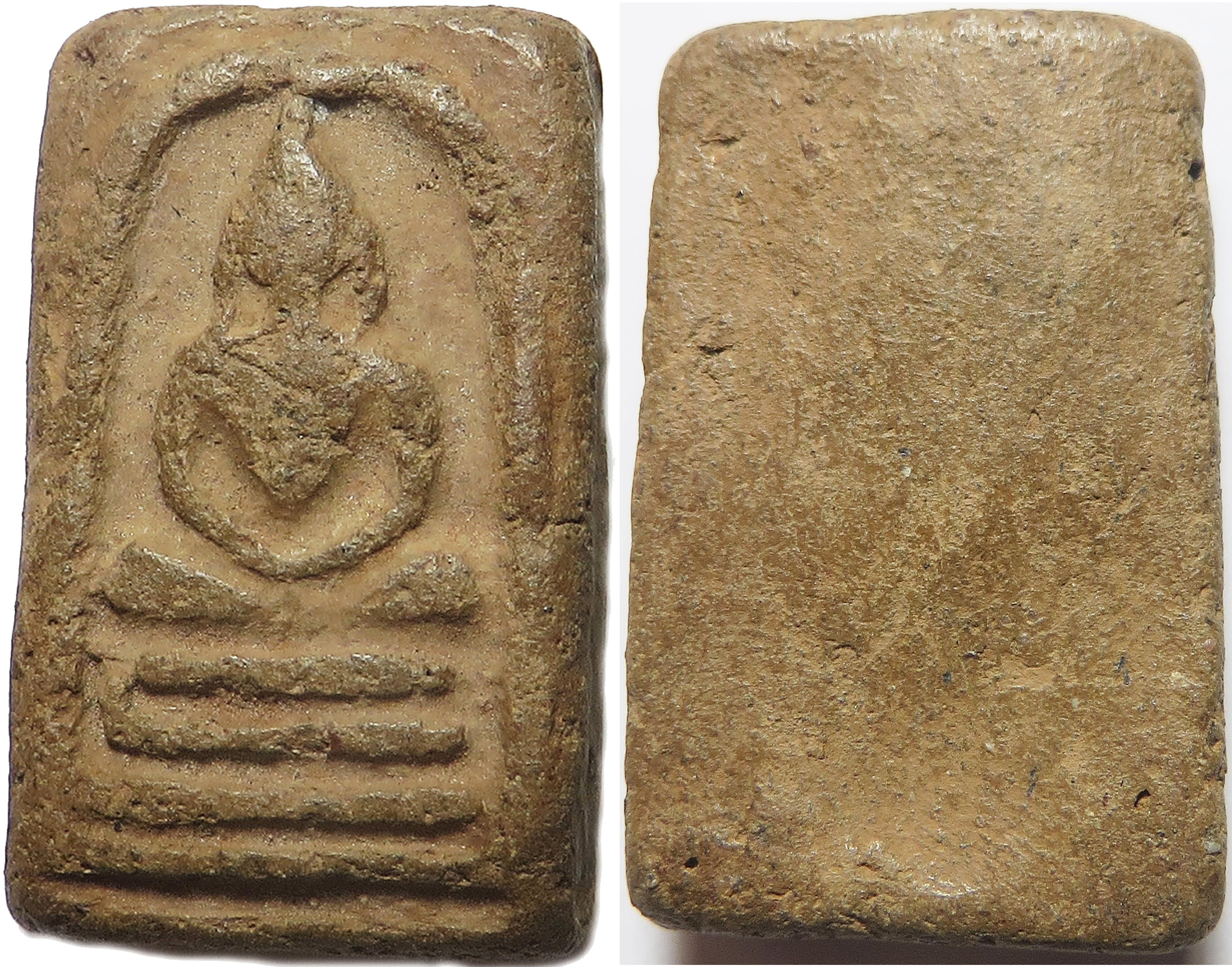 240 พระสมเด็จ หลวงปู่เหมือน วัดบางกอบัว จังหวัดสมุทรปราการ ปี พ.ศ.2489 เนื้อดินเผา