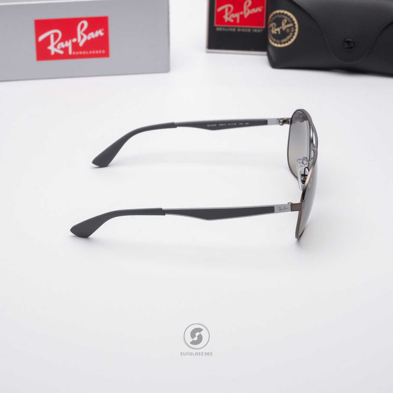 Ray Ban RB3549 029/11 Matte Gunmetal Grey Gradient