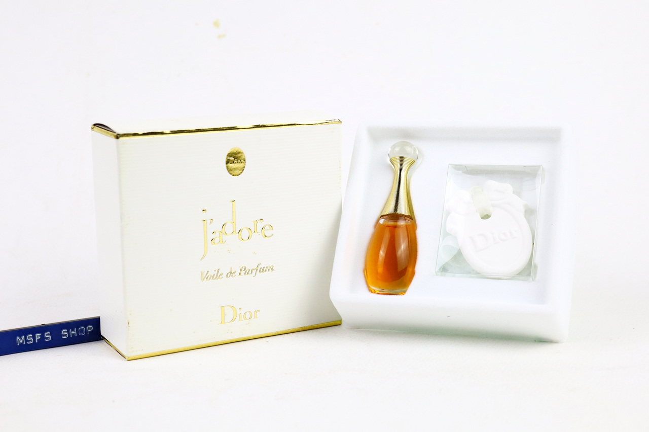 [Vintage] Christian Dior J'adore Voile de Parfum 4ml Splash แบบแต้ม พร้อมป้ายห้อยเซรามิก - น้ำหอม Vintage