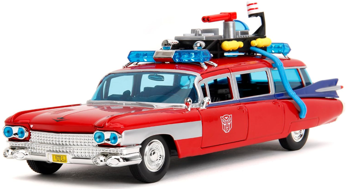 พรีออเดอร์ Jada โมเดลรถ โมเดลรถยนต์ Ghost Buster and transformer สเกล 1:24