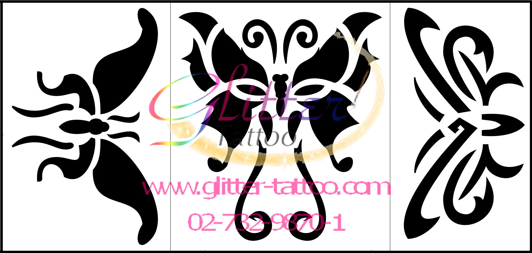 แบบลายผีเสื้้อ 3 (ชุด)
