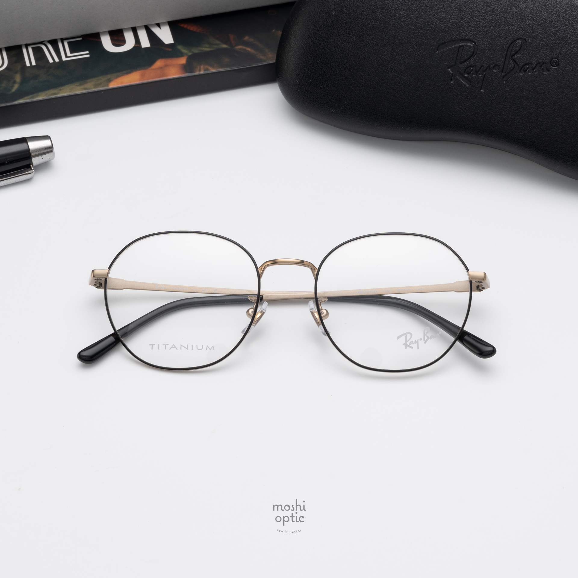 Ray-Ban RX8778D 1250 Black on Gold