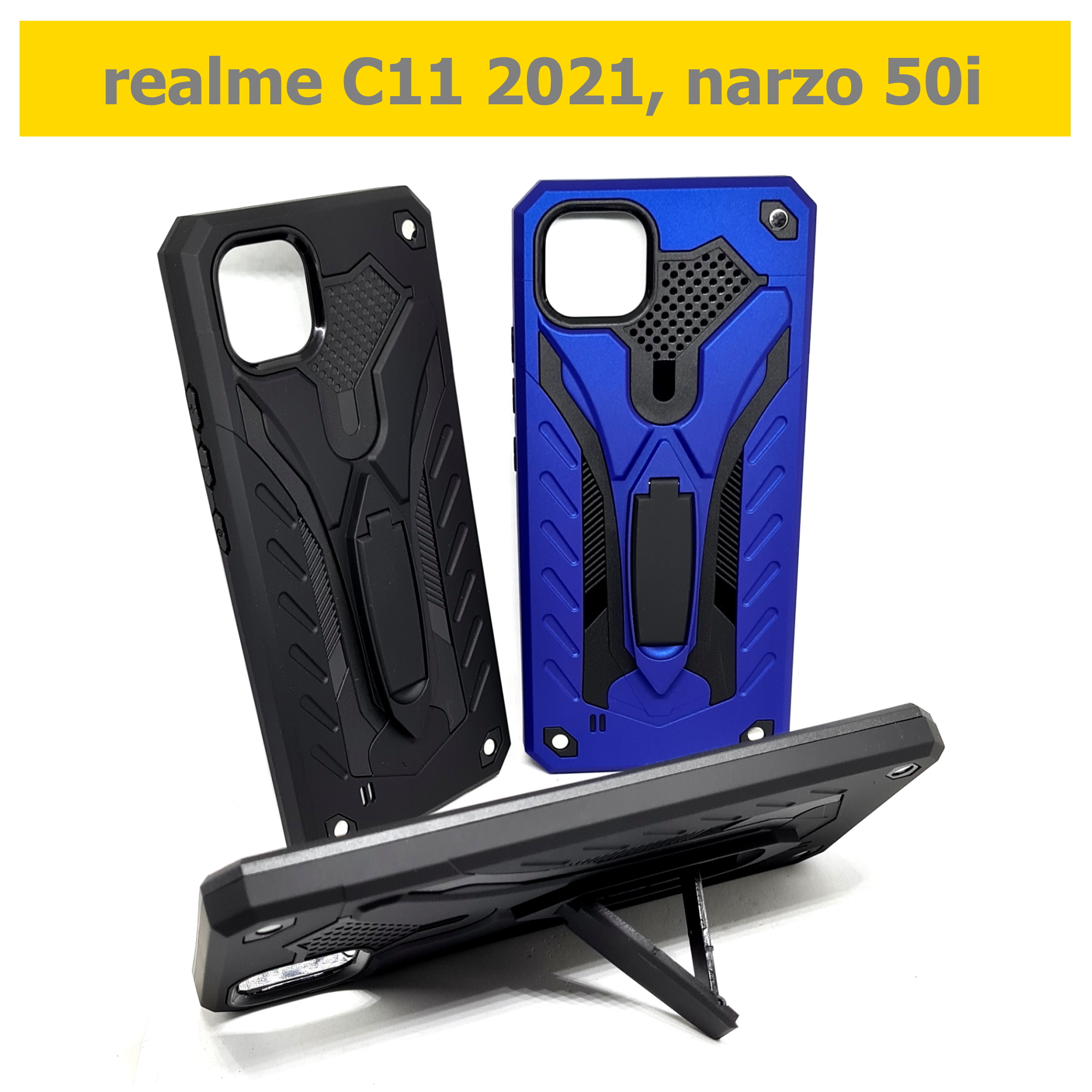 เคส realme C11 2021 , narzo 50i - เคสหุ่นยนต์ กันกระแทก ตั้งได้