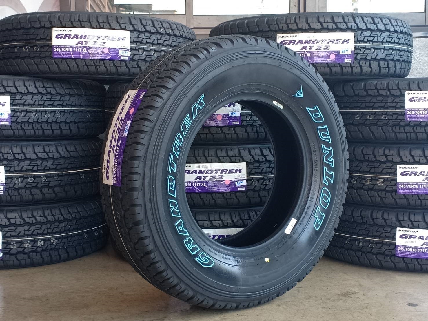 ยางเข้าใหม่ ลดราคา DUNLOP AT22 245/70R16 111T (ปี19)