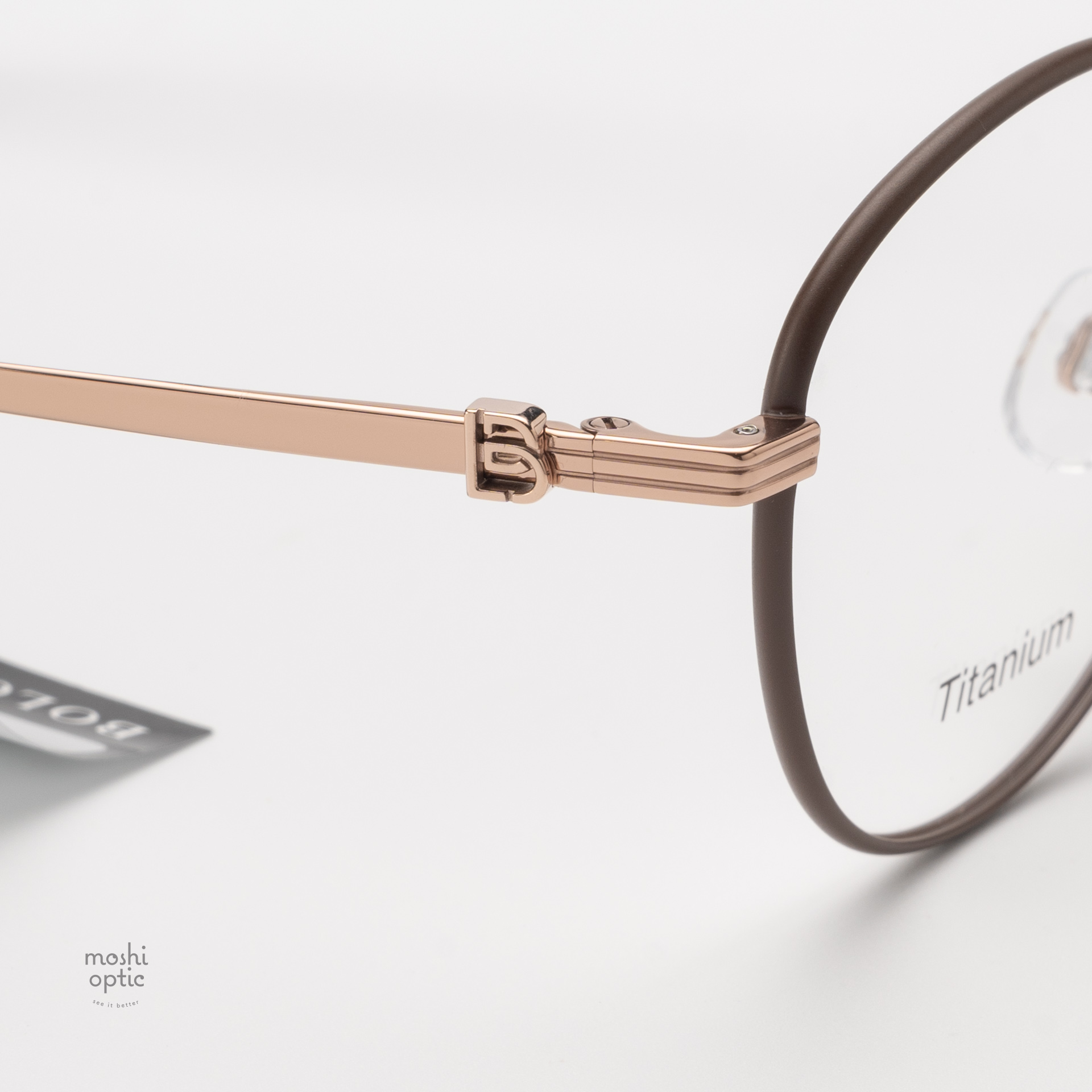 แว่นสายตา BOLON รุ่น VILNIUS BA7029 B32 Rose Gold|Matte Dark Brown Front Rim