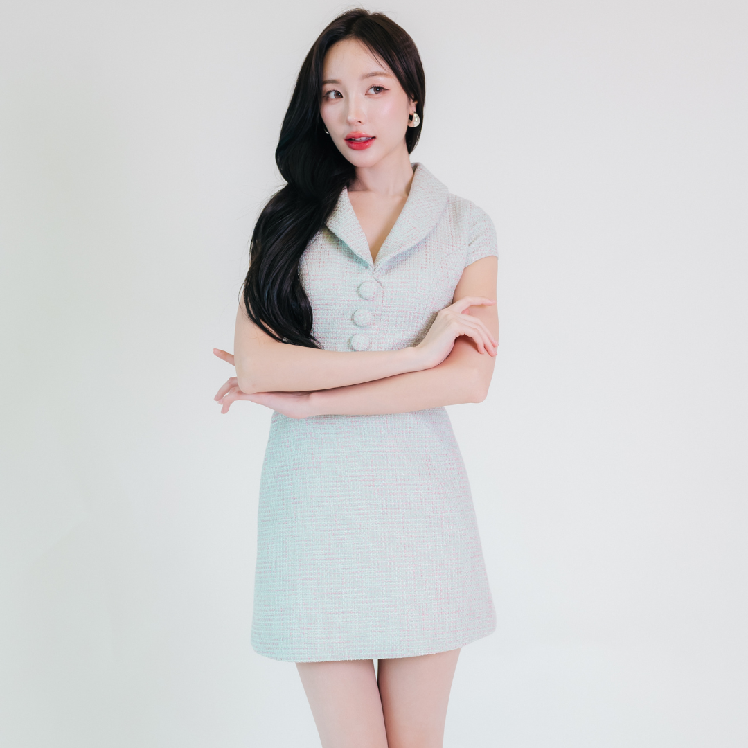 Lism D-108 The Grace Collar Dress ชุดเดรสสุดน่ารักเรียบหรู