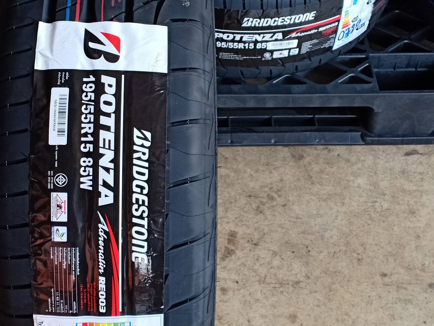 BRIDGESTONE 195/55R15 POTENZA RE003 85W MADE IN THAILAND