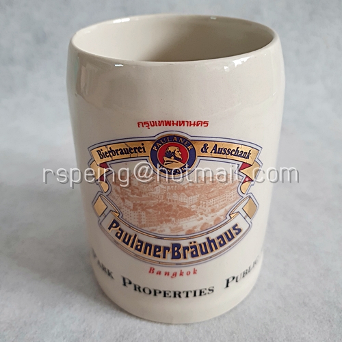 ฺฺถ้วยเบียร์ mug Paulaner Brauhaus Bangkok President Park Properties Public Co.,Ltd.