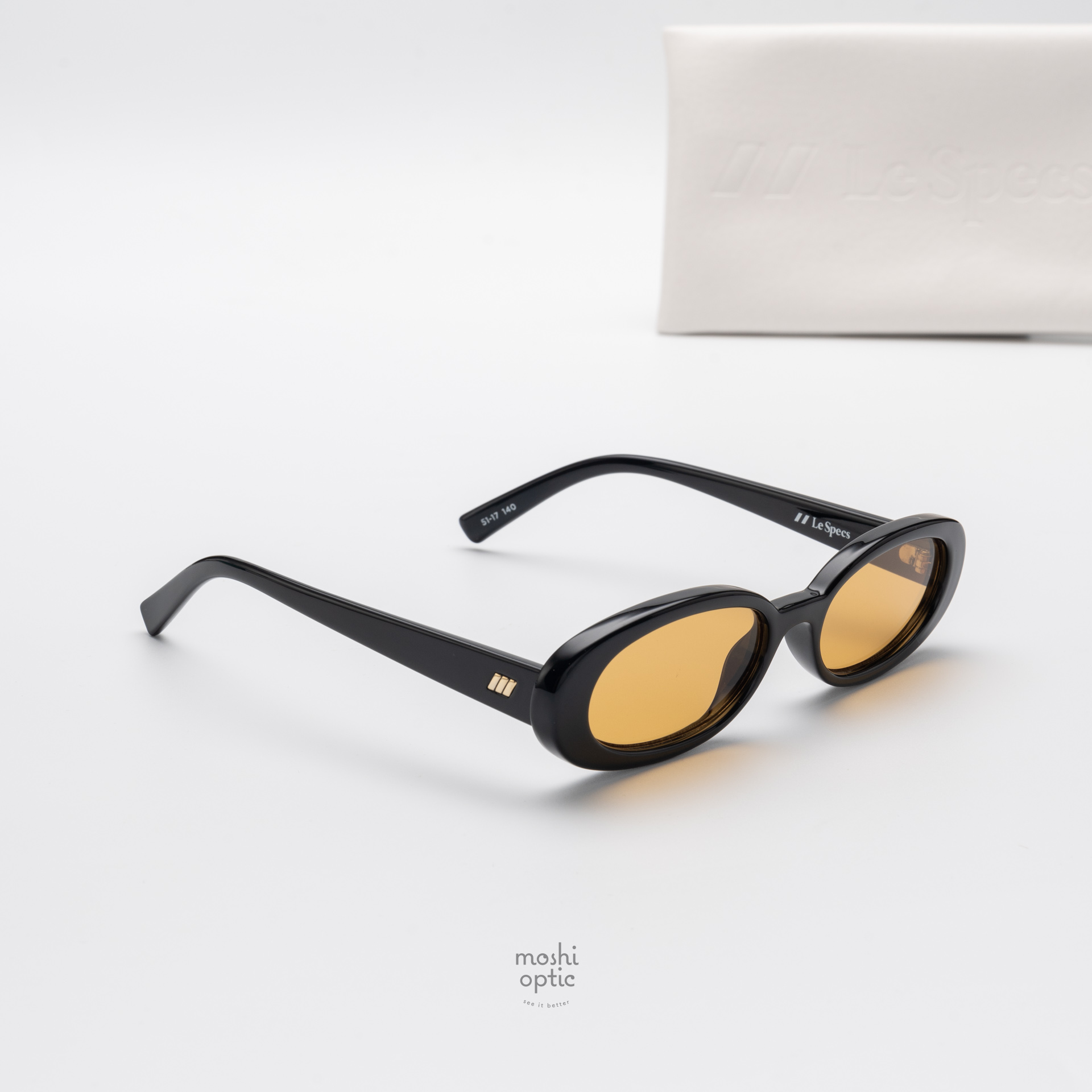 แว่นกันแดด Le Specs LSP2552181 Outta Love Black Mustard Mono