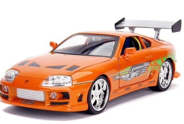 พรีออเดอร์ Jada โมเดลรถ โมเดลรถยนต์ Toyota Supra 1:18 และ โมเดล brian 3 นิ้ว