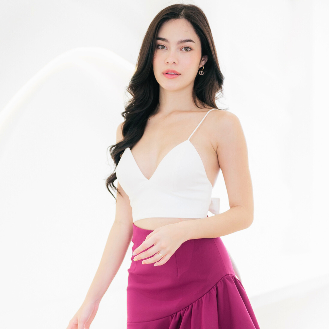 Lism S-033 Bow Charm Cami เสื้อสายเดี่ยวโบว์หลัง เสน่ห์เกินต้าน