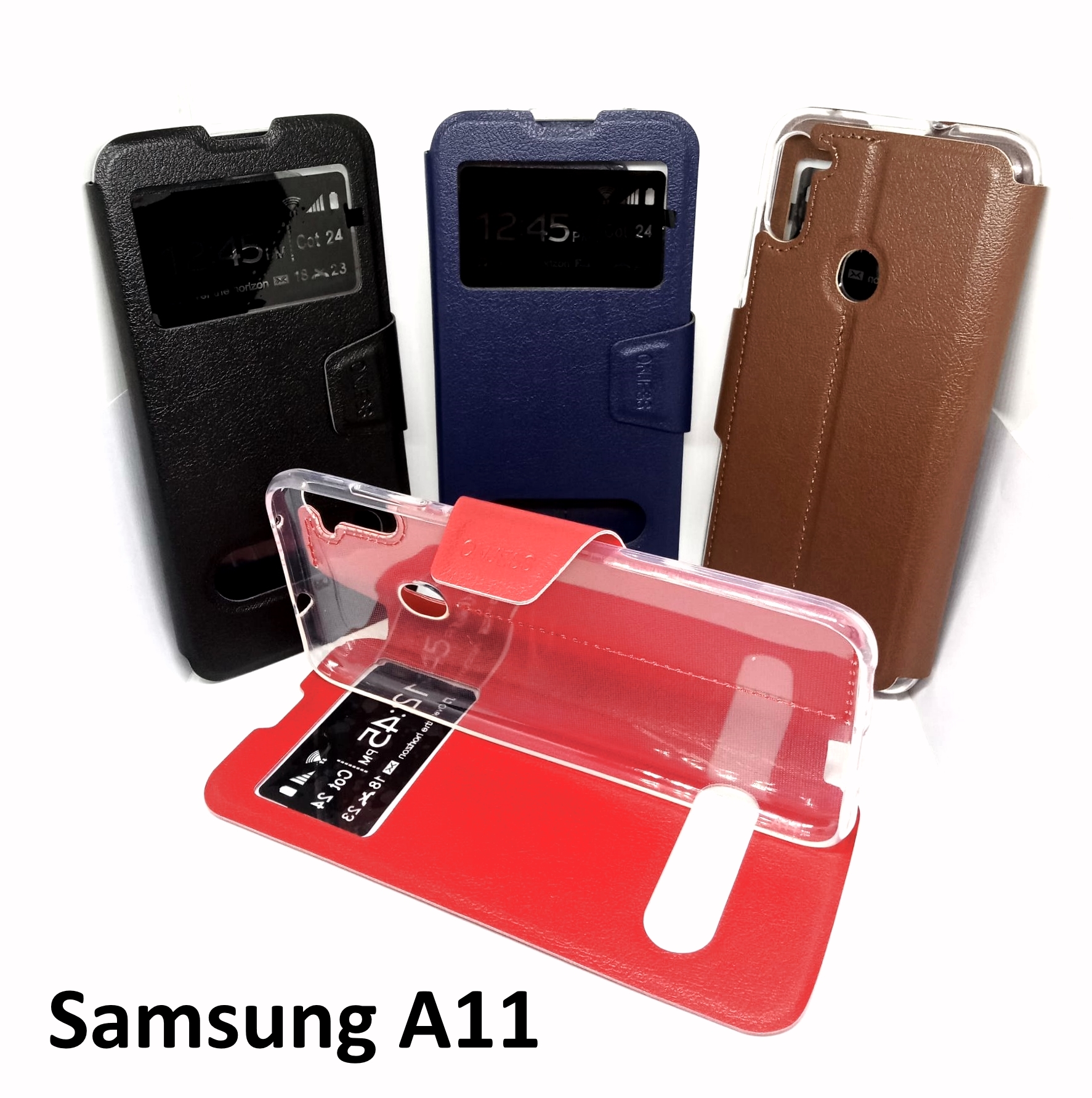 เคสพับ Samsung A11, M11 - เคสฝาพับ โชว์เบอร์ ตั้งได้