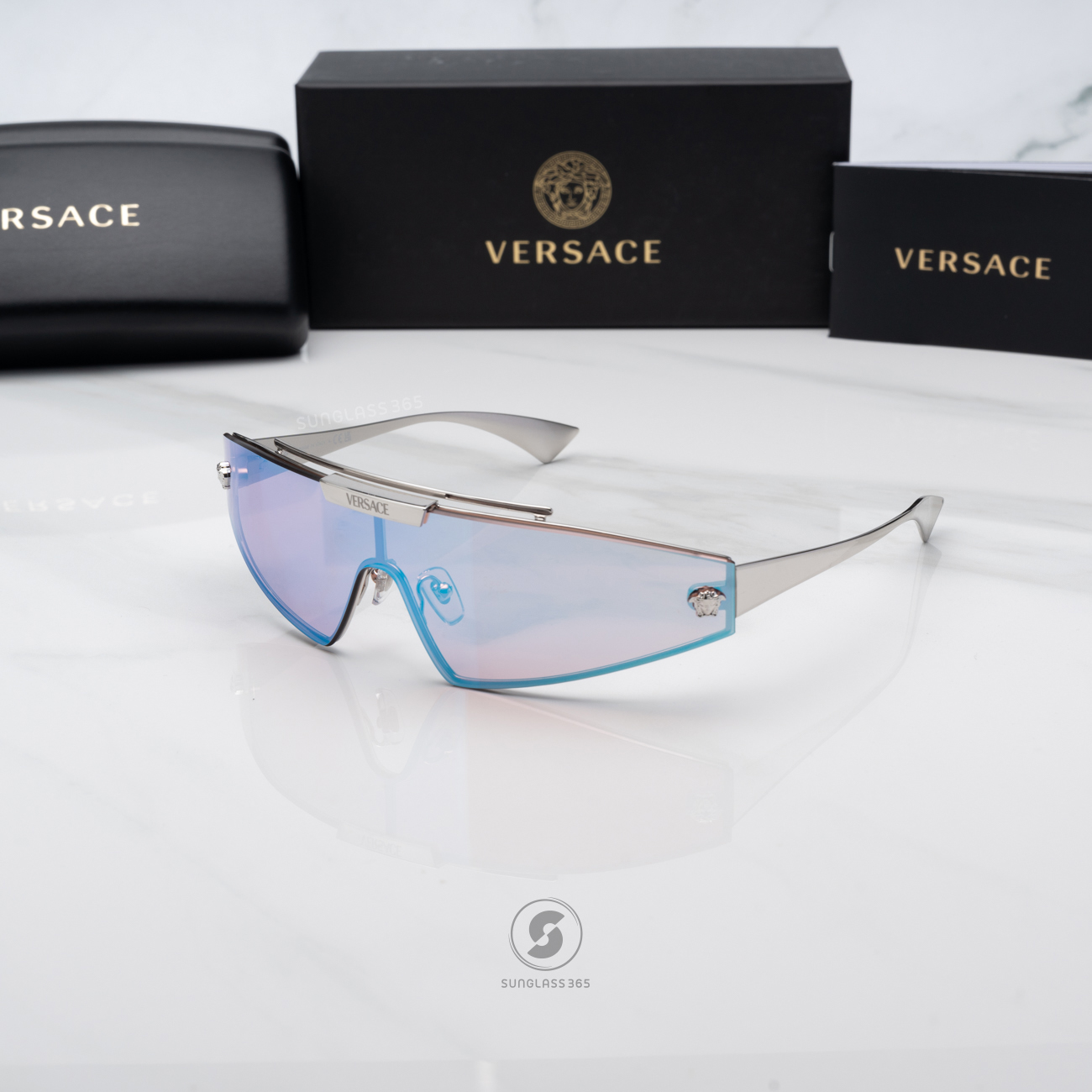 แว่นกันแดด Versace VE2265 100011 Silver with 2 Lens