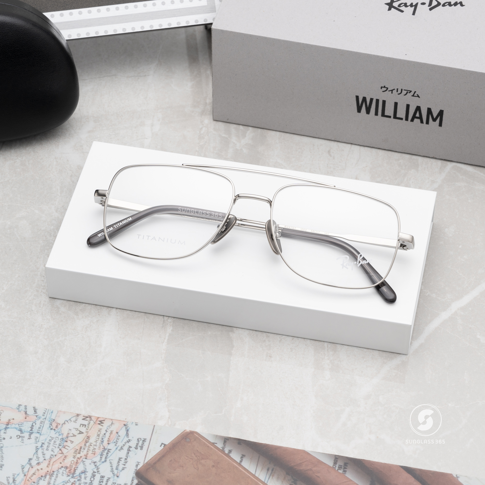 RayBan William Titanium RX8797 1002 Silver