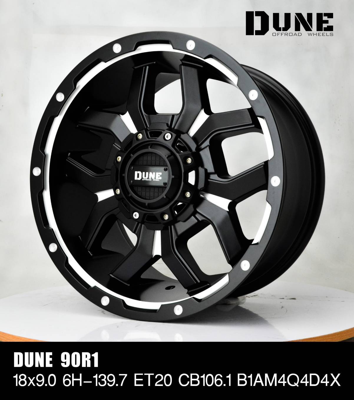 ล้อแม็ก USA. แท้ DUNE 90R1 18x9 6x139.7 ET+20 ราคาพิเศษ