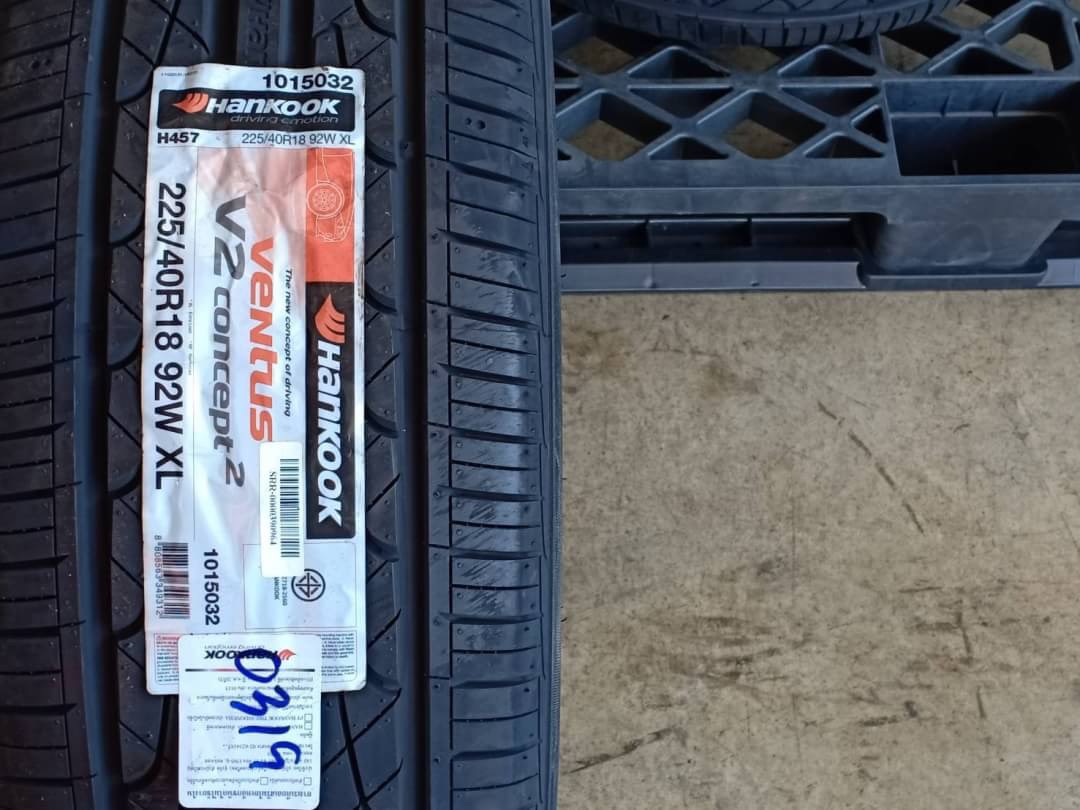 ยางใหม่ HANKOOK V2CONCEPT2 225/40-18 เส้น 2500 เท่านั้น