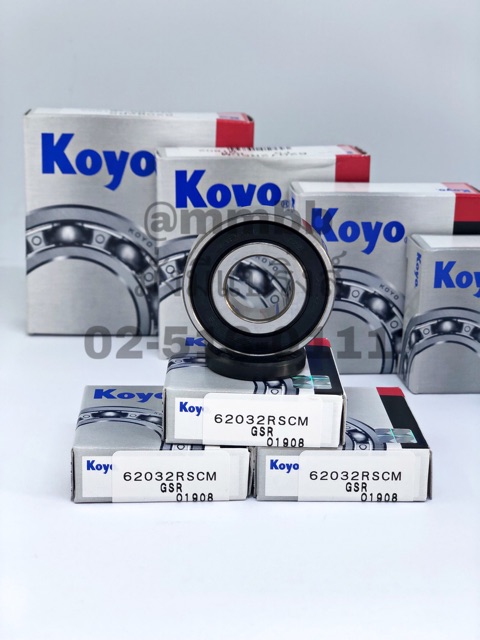 6203 2RS KOYO ตลับลูกปืนเม็ดกลมร่องลึก ฝายาง2 ข้าง (17mm x 40mm x 12mm) ยี่ห้อ KOYO