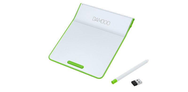 Bamboo Pad Wireless (White/Green)