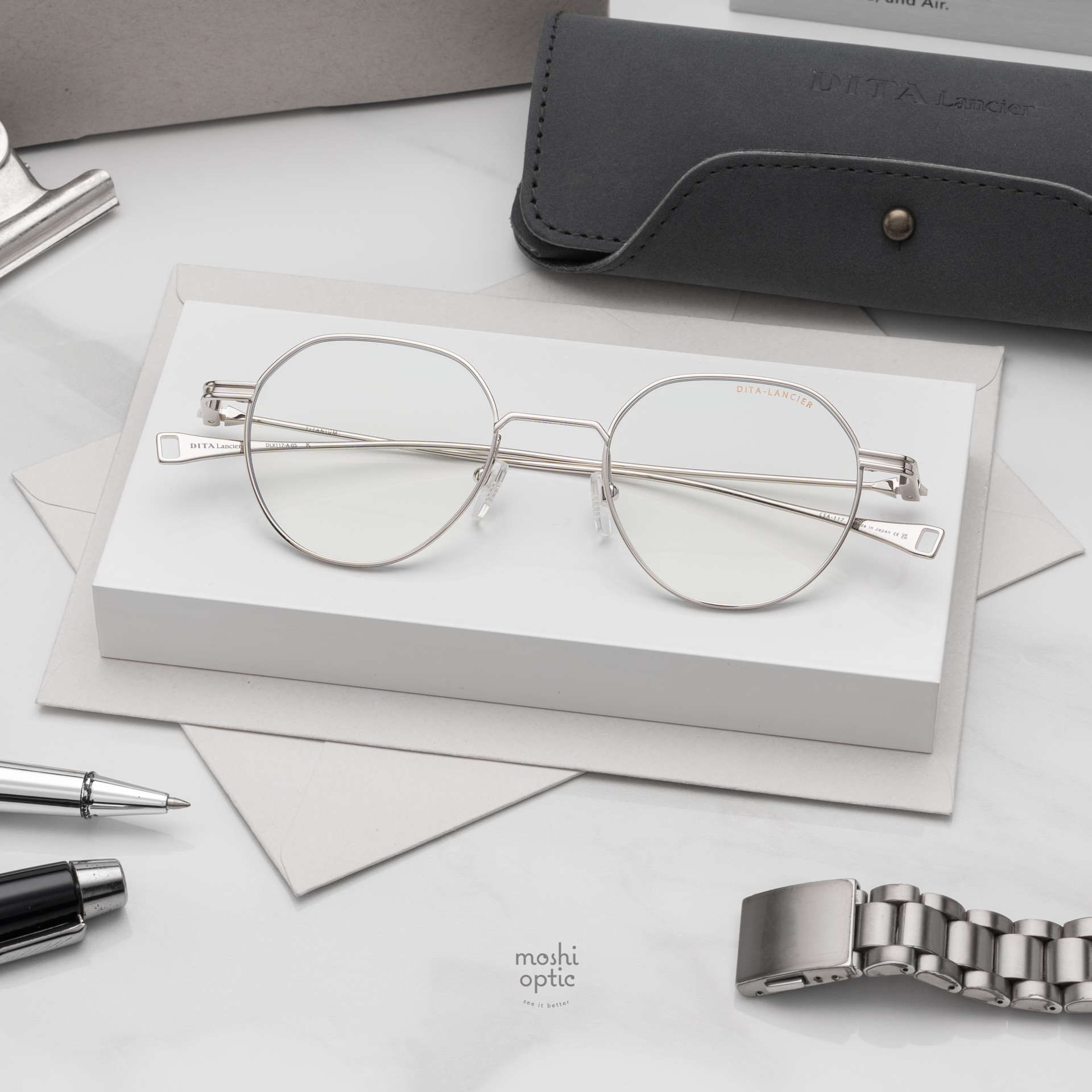 แว่นสายตา DITA LANCIER DLX117 A 05 with Blue Control Lens