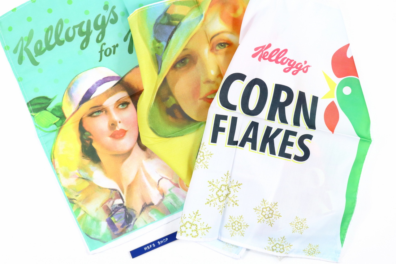 ผ้าเช็ดหน้าพิมพ์ลาย Vintage Kellogg's 5 ลาย