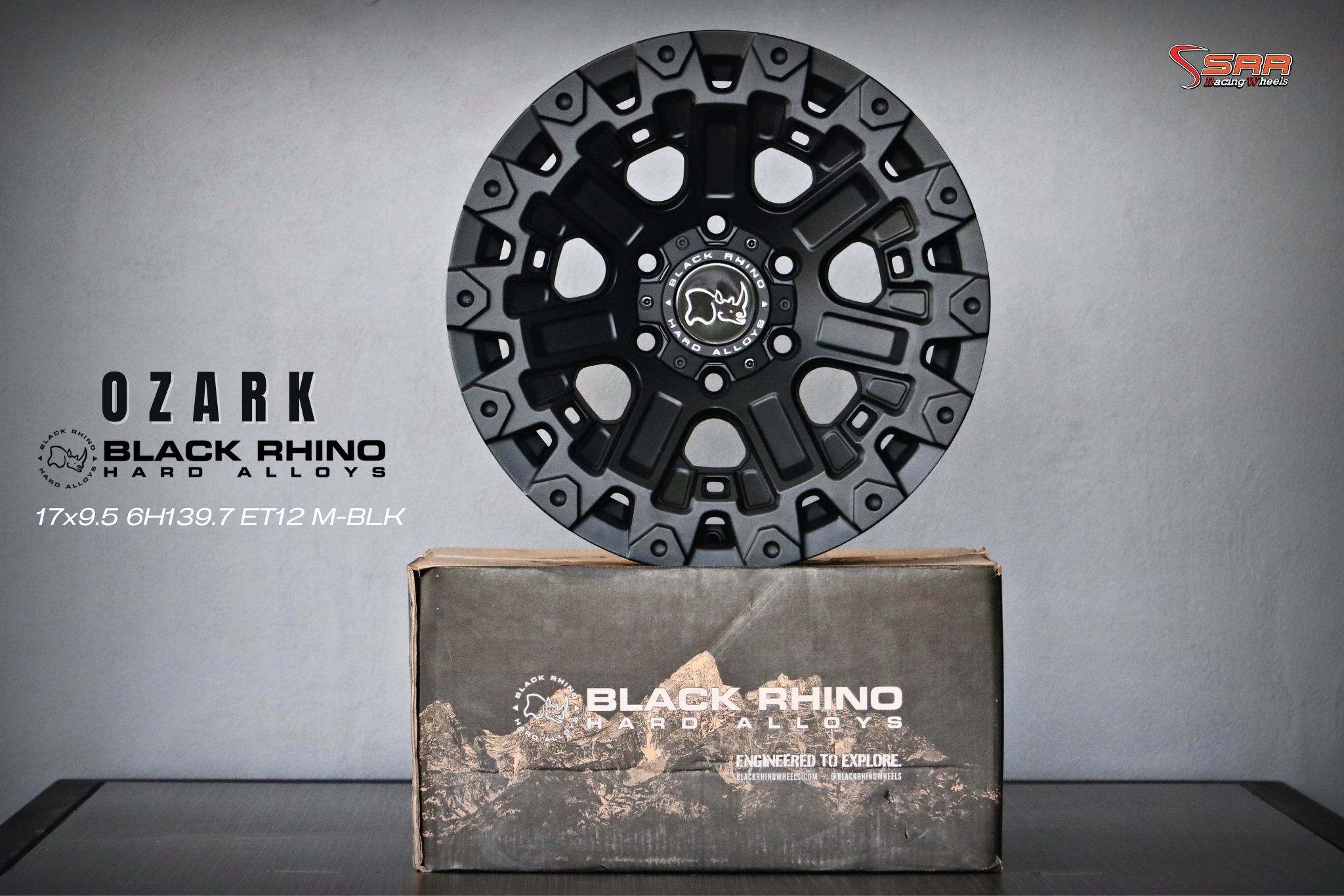 Black Rhino Ozark ขอบ17 นิ้ว (6รู139.7)