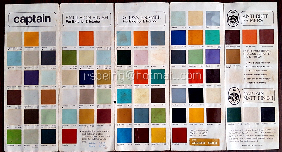 แคตตาล็อคสี (ไม่ได้ขายสี) Captain Color Guide