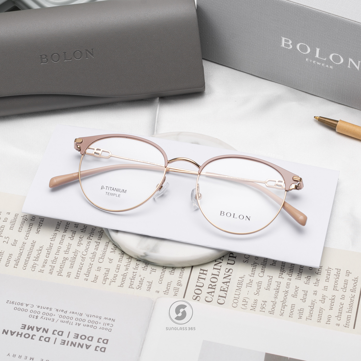 แว่นสายตา BOLON รุ่น BH7029 B62 Gold / Matte Nude