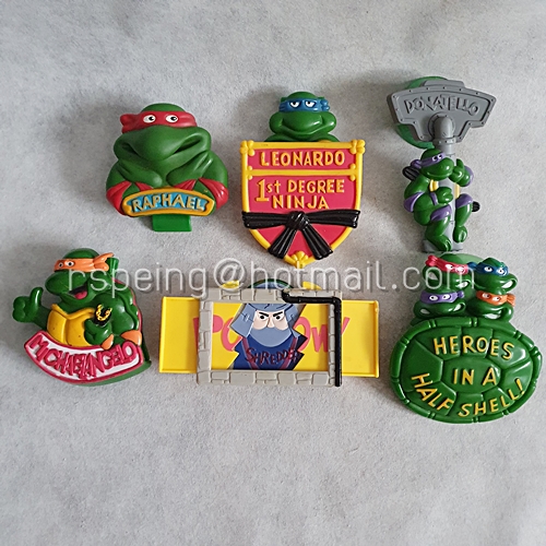 ของแถม Burger King ปี 1989 Teenage Mutant Ninja Turtles (นินจาเต่า) Rad Badges ครบชุด 6 ตัว