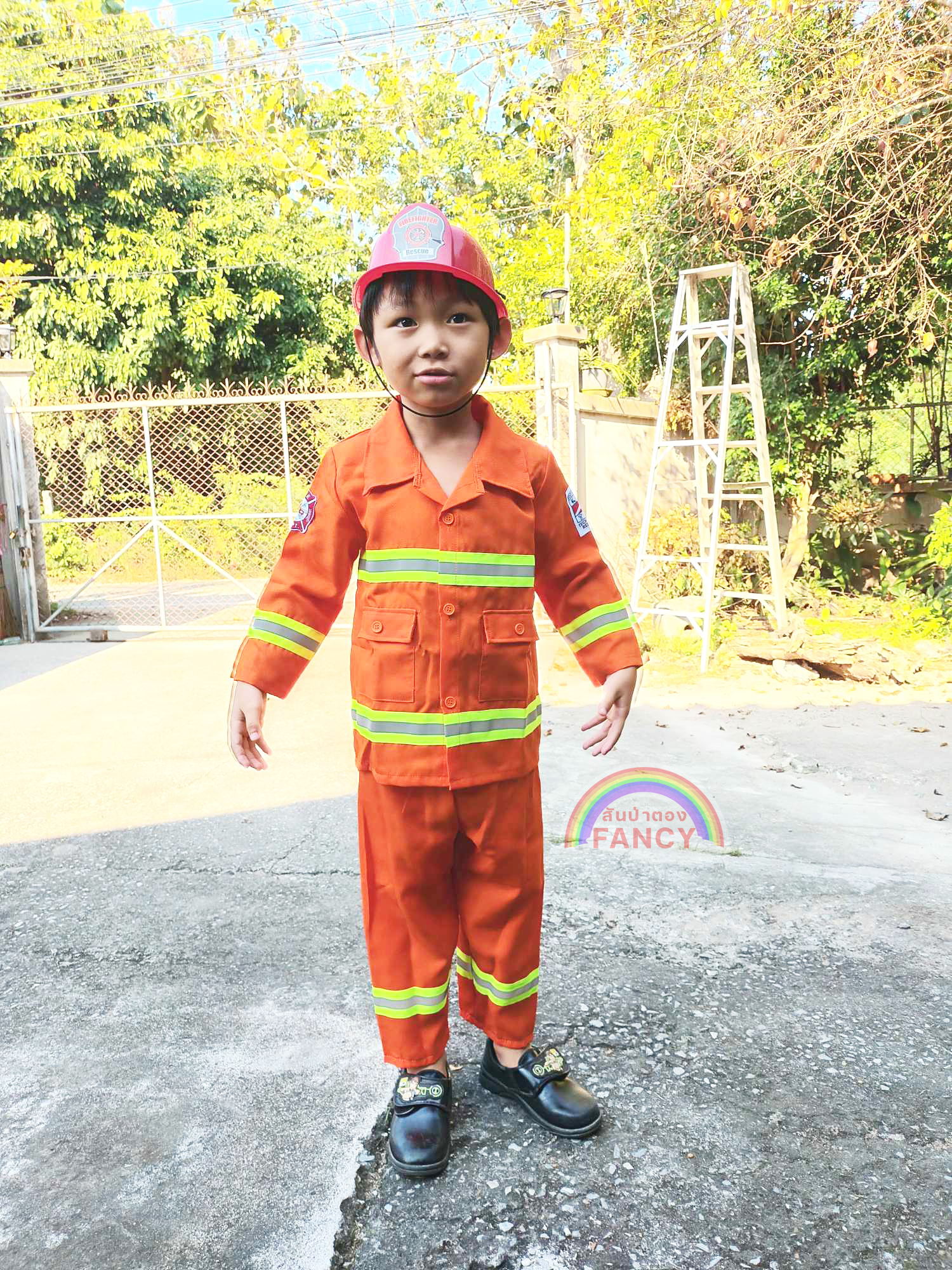 ชุดนักดับเพลิงเด็ก ชุดอาชีพในฝัน ชุดพนักงานดับเพลิง