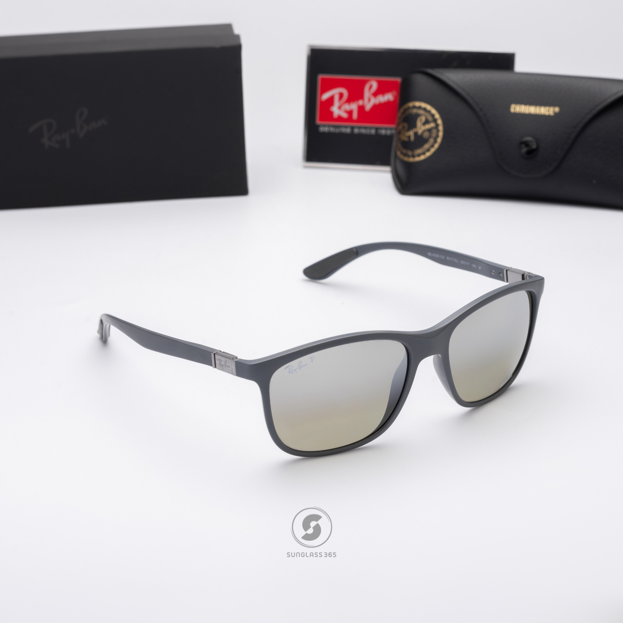 Ray-Ban RB4330CH 60175J Chromance Grey Mirror Silver Gradient Polarized