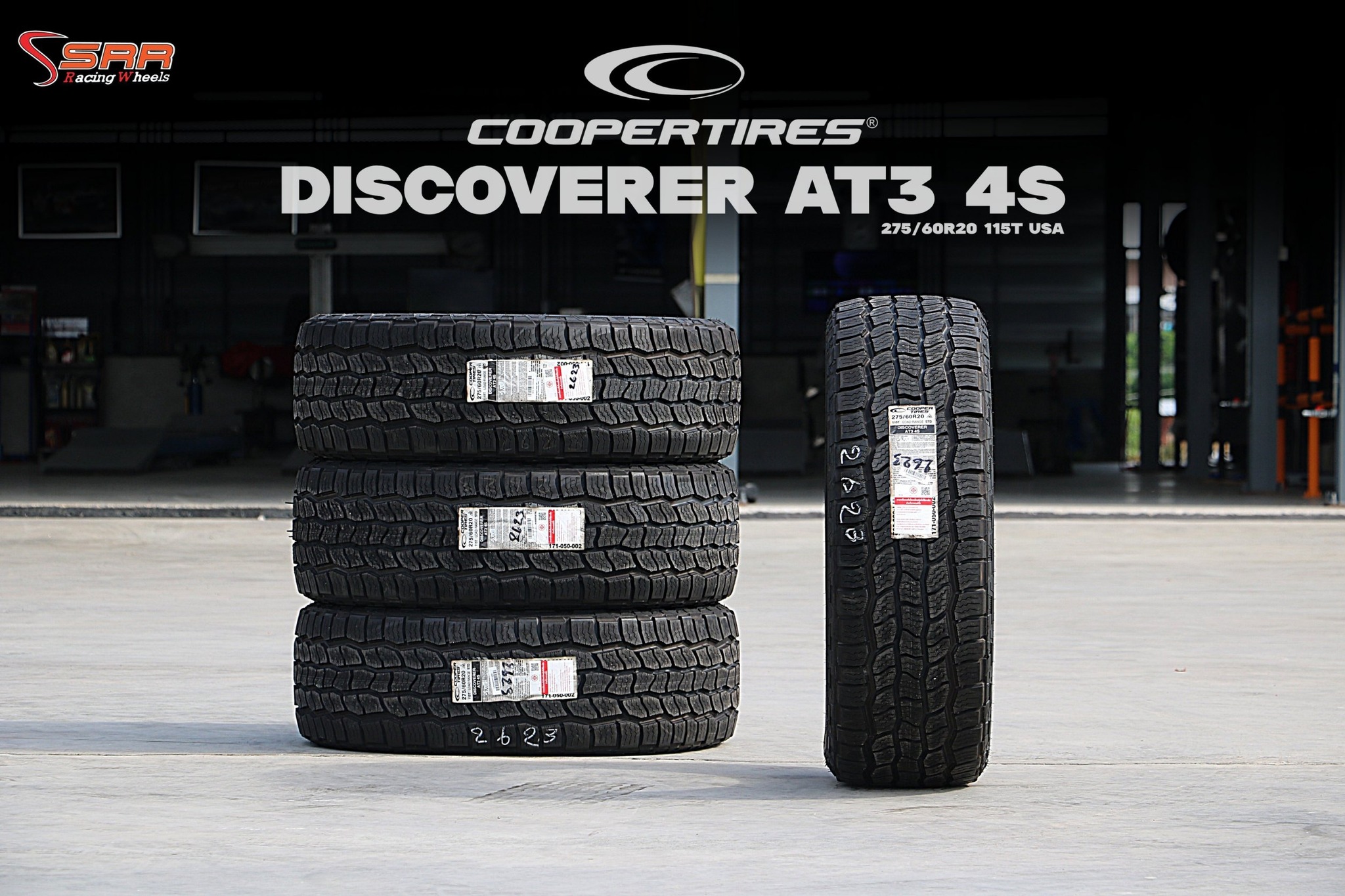 COOPER DISCOVERER AT3 4S ขนาด 270/60R20 ปี22 ราคาเส้นละ 6900 เท่านั้น