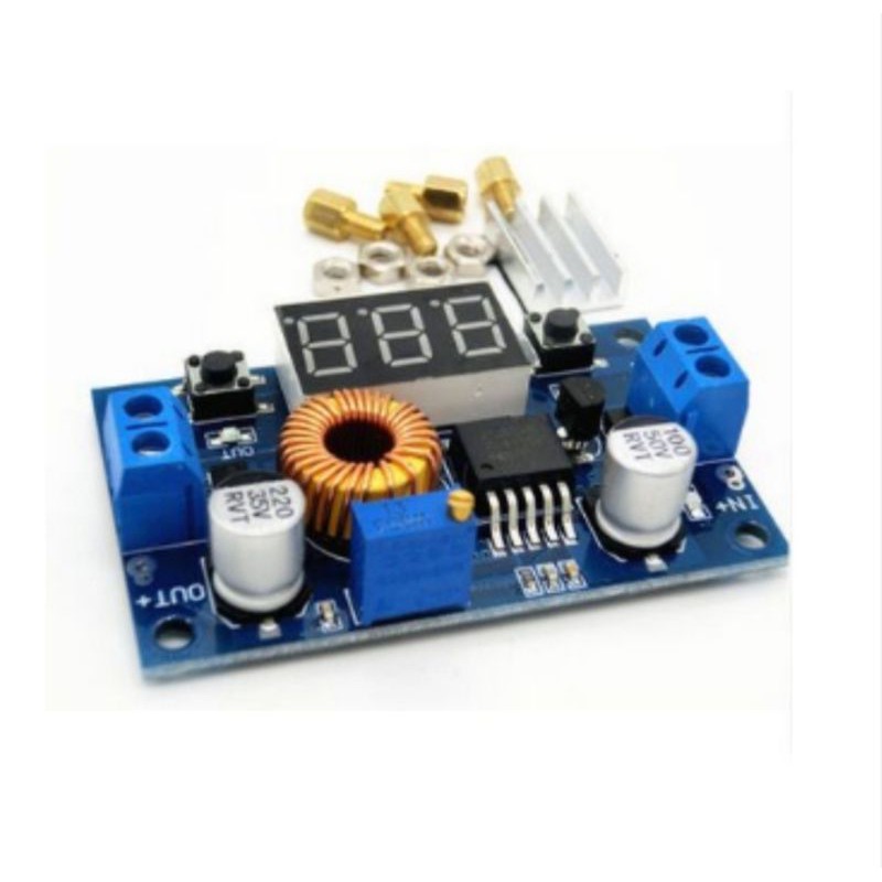 XL4015 5A High power 75W DC-DC adjustable step-down module+LED Voltmeter Power supply module