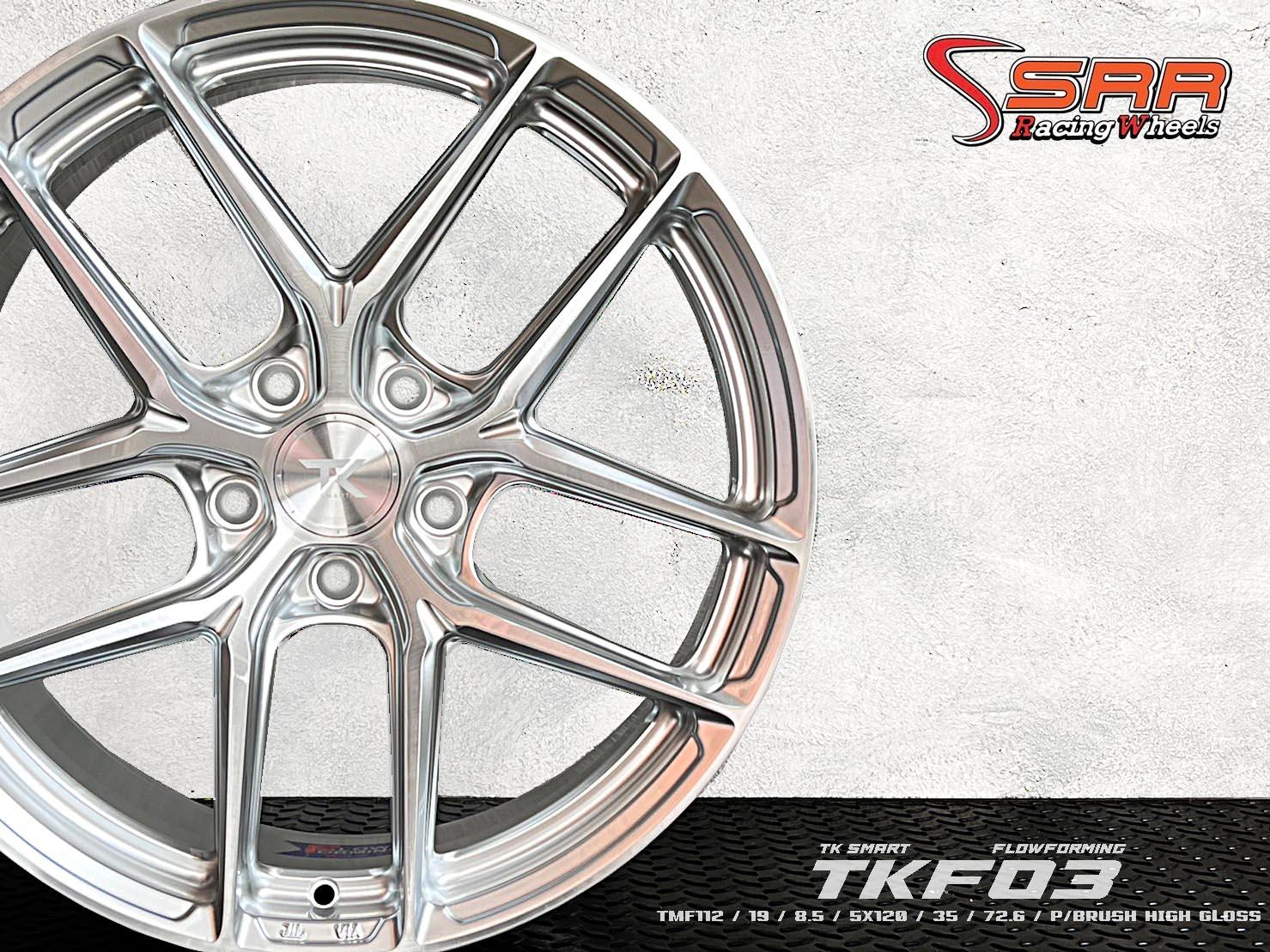FLOWFORMING FOR BYD SEAL : TMF112 19X8.5 5X120 35 P/BRUSH HIGH GLOSS (หน้าเงาร่องซิลเวอร์)