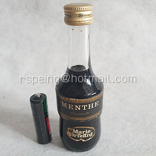 เหล้าขวดเล็ก เหล้าแท้ขวดแก้ว Marie Brizard Menthe Liqueur