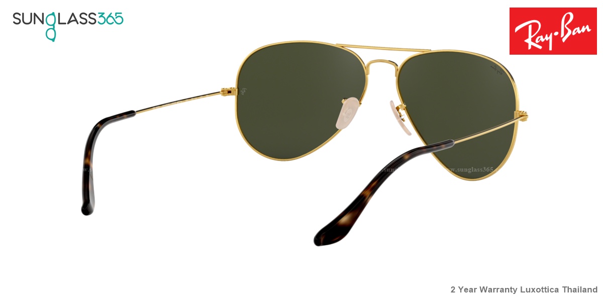 Ray Ban Aviator RB3025 181 Gold Green G-15