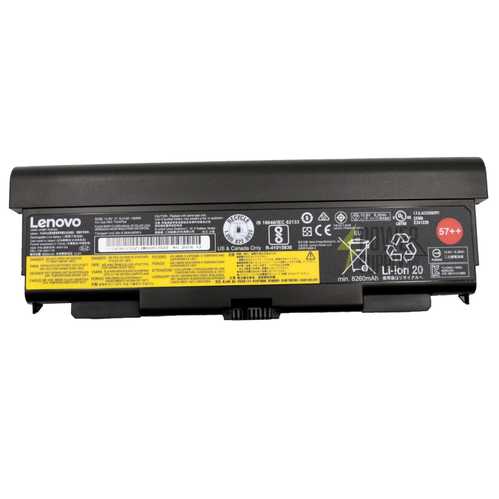 Battery Lenovo IdeaPad T440p Laptop ThinkPad 99Wh (57++) คุณภาพดี ใช้งานได้นาน