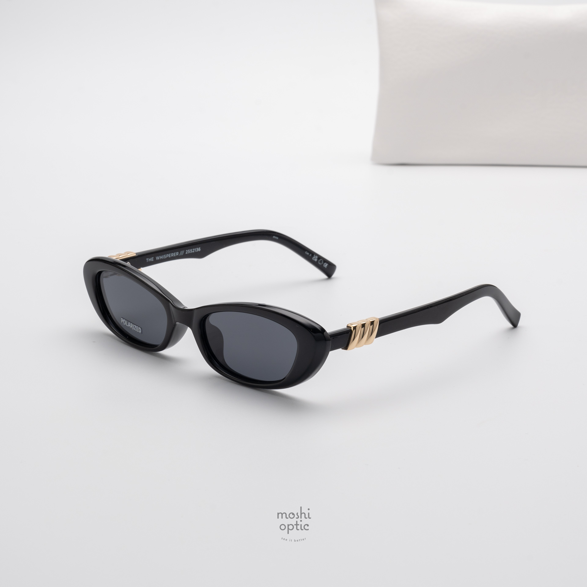 แว่นกันแดด Le Specs LSP2552136 THE WHISPERER Black Polarized