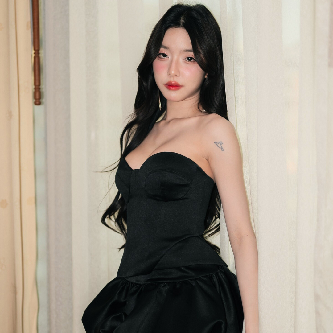 Lism S-058 Duchess Satin Corset Top เสื้อเกาะอก