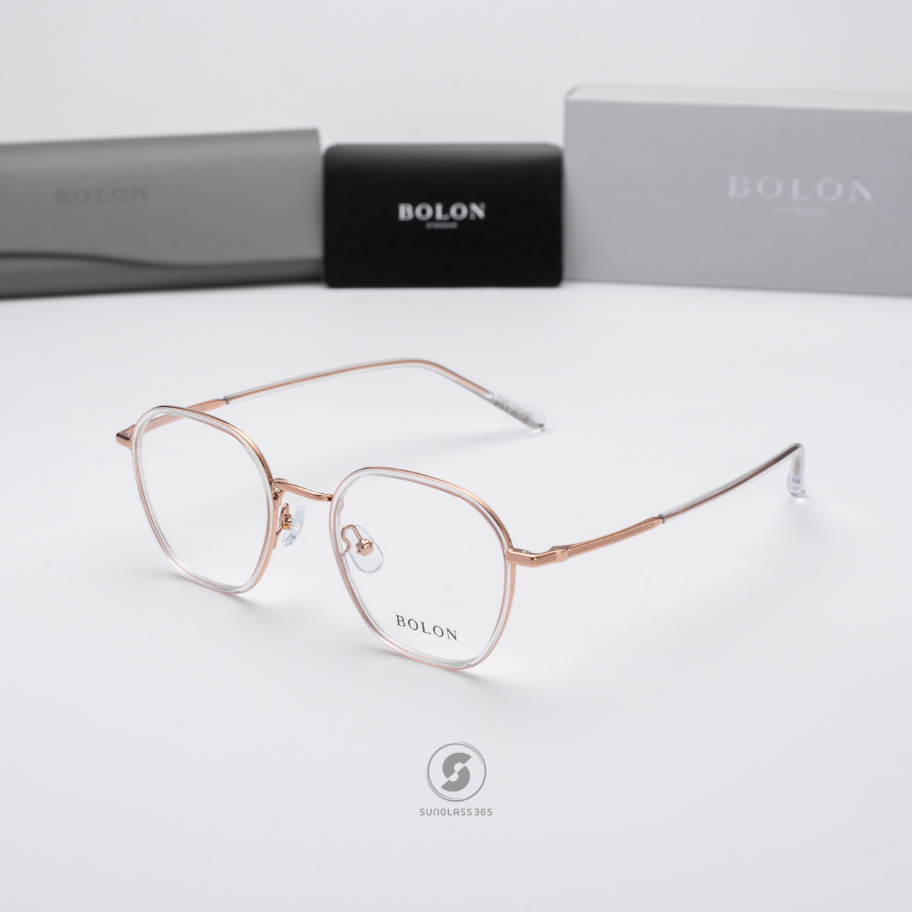 แว่นสายตา BOLON รุ่น BJ6112 B93 Transparent Rose Gold